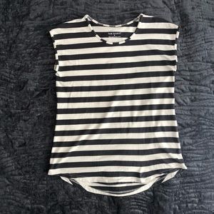 Fair Indigo | S | cap sleeve striped top